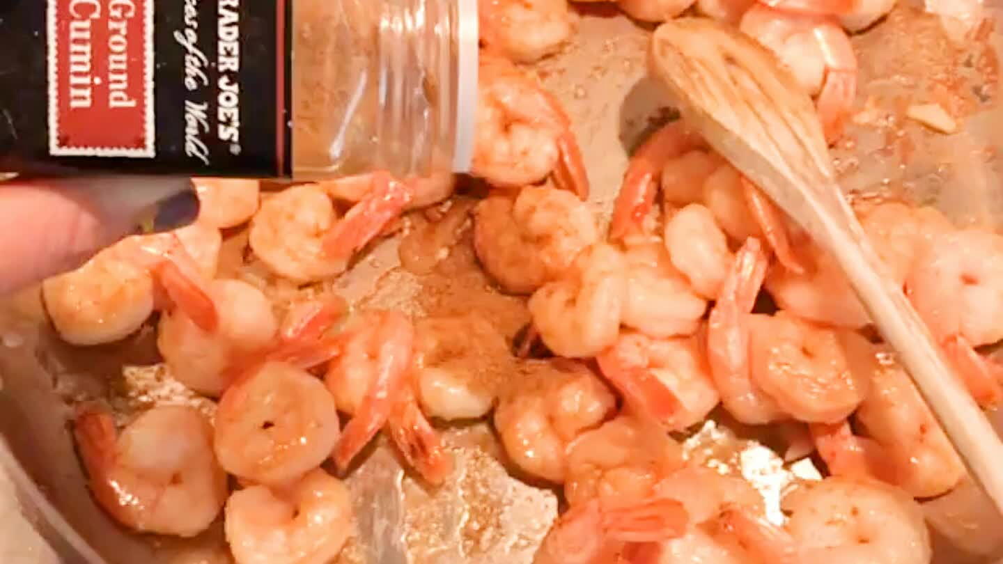 Add the cumin sauce and cook until the shrimp is opaque, about 3 minutes