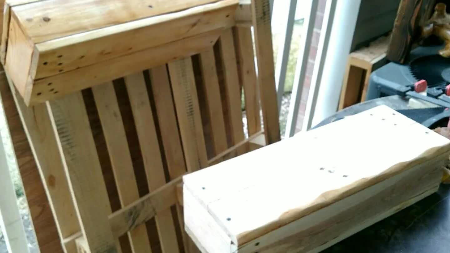 easy to build. you can either do butt or miter joints for the frame, which ever you prefer or meets your liking. I also chiseled the top front edge to give it some character n a live edge look