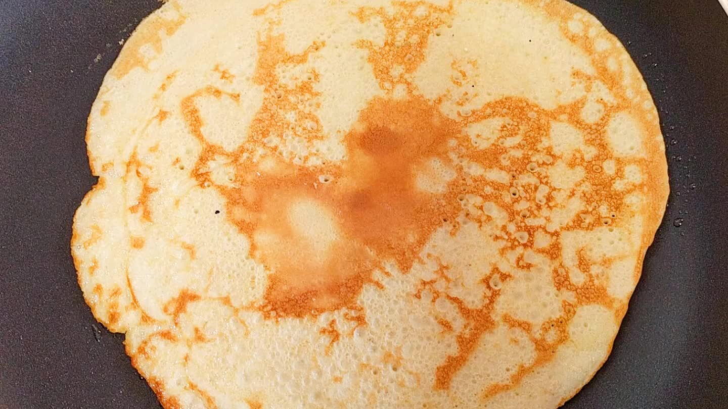 Cozinhar dos 2 lados... Mexendo sempre pra a aveia não ficar no fundo ( se quiser encrementar o recheio com Hellmann's fica muito bom)