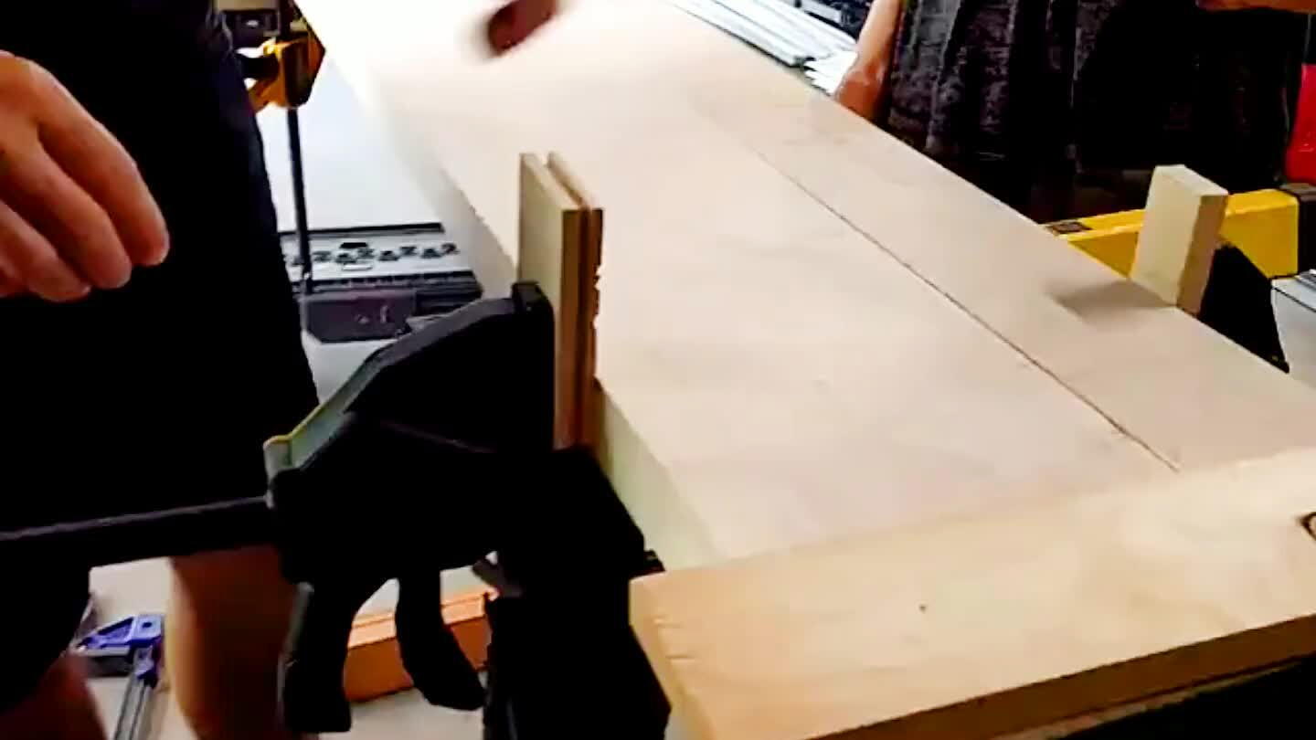 ut they are very important. See how we sandwiched the wood for clamping vertically.