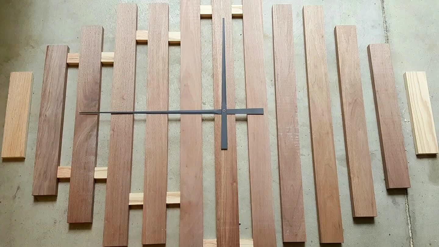 he end would look like. I did this with scrap wood rather than cut more of the walnut. I already had another project planned for my walnut scraps. I liked the look of the clock being wider than taller.