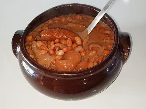 Receita De Feijao Com Courinho De Porco Video Por Marlene Craftlog Almoco Facil Saudavel Feijao