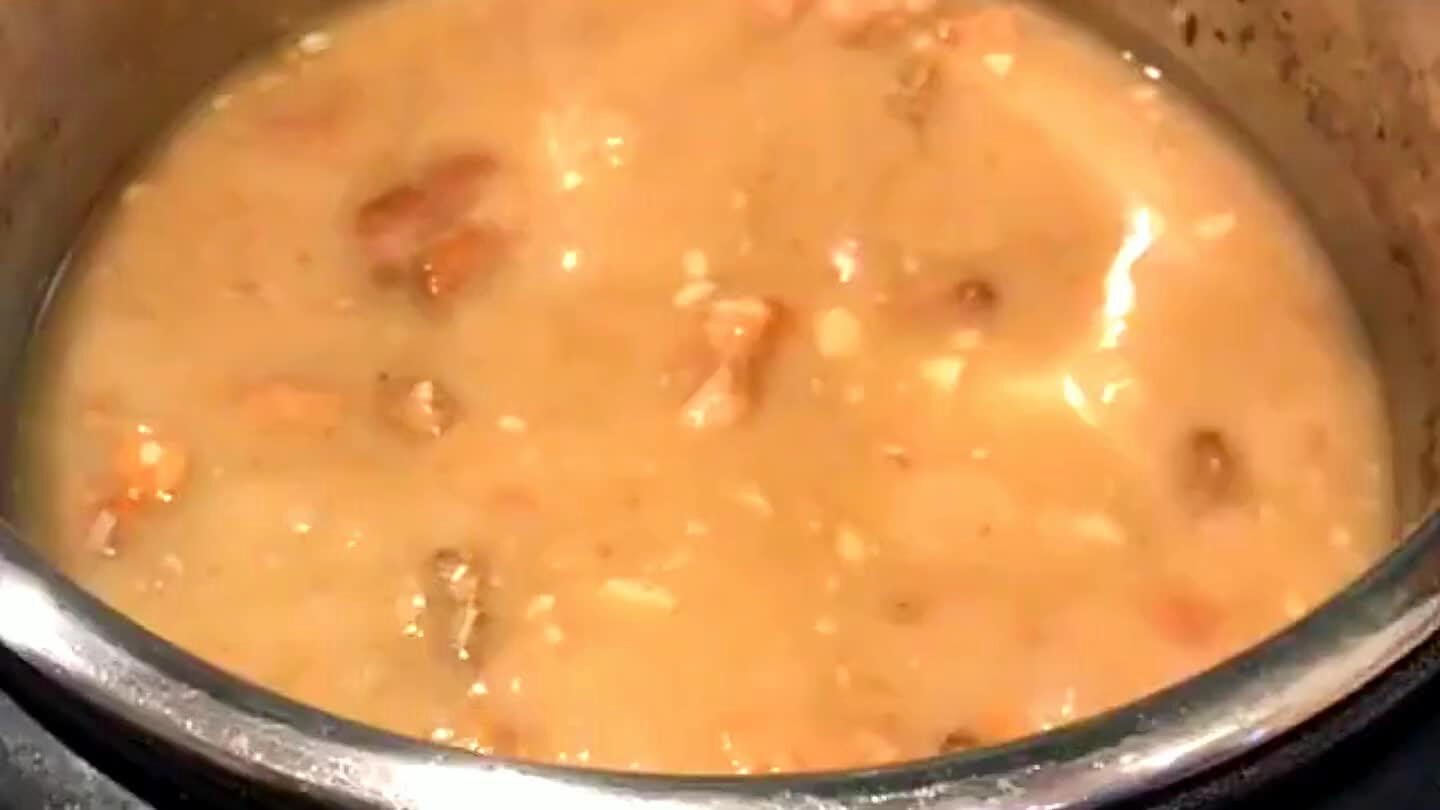 crush some beans to make a thicker stew