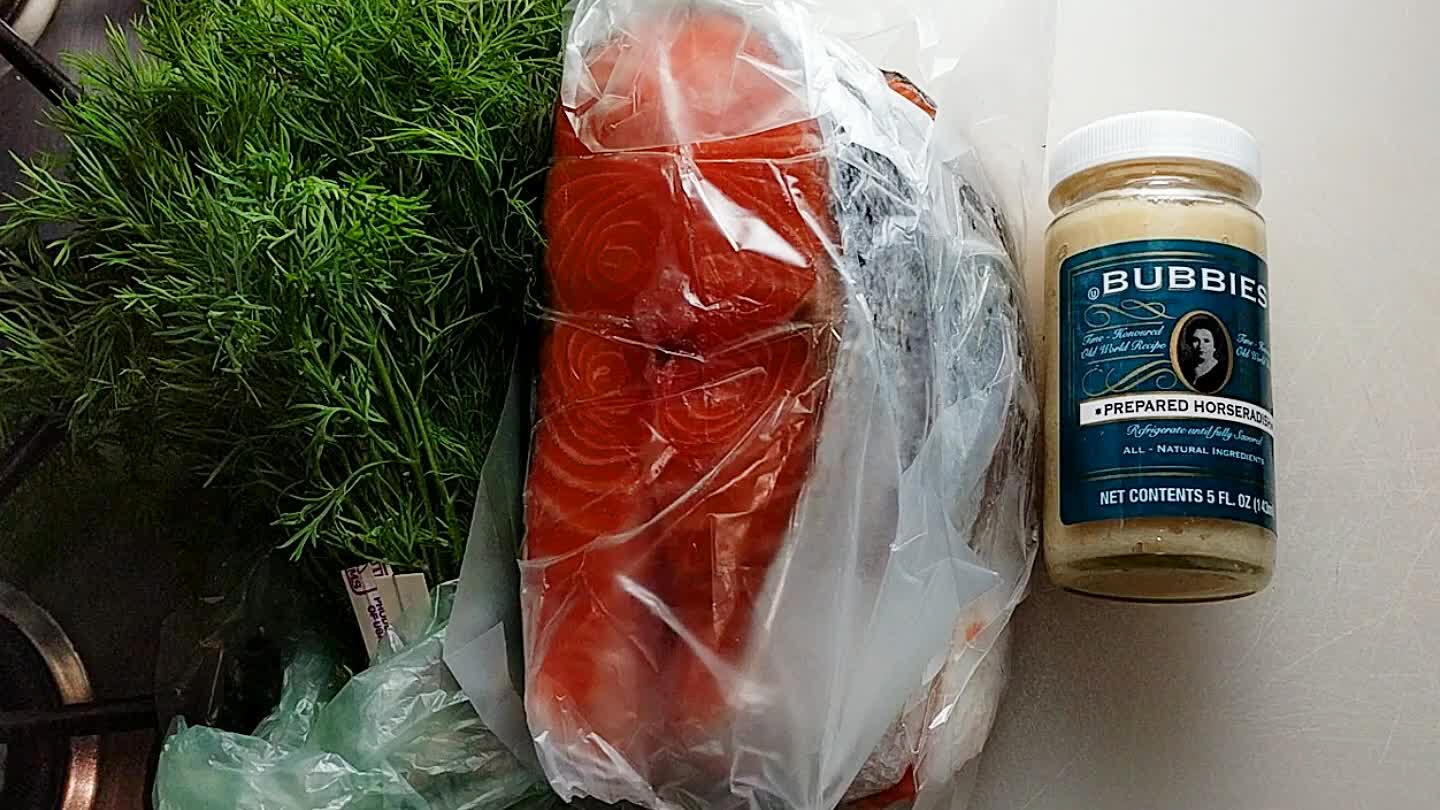 I had the other ingredients, but had to buy "prepared horseradish", dill and white wine vinegar.