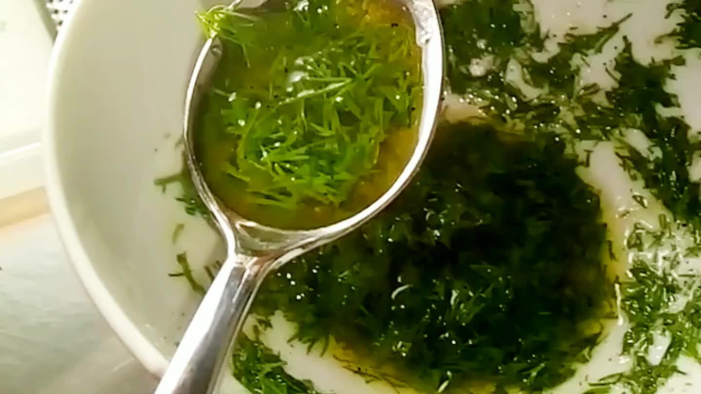 Whisk vinaigrette and spoon over salmon.