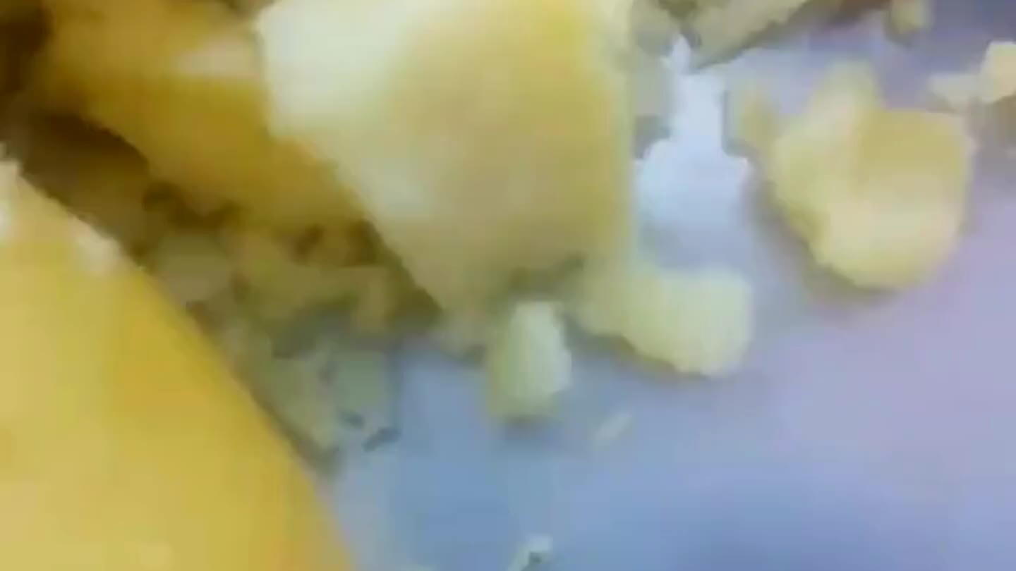 e potato into the pot.
