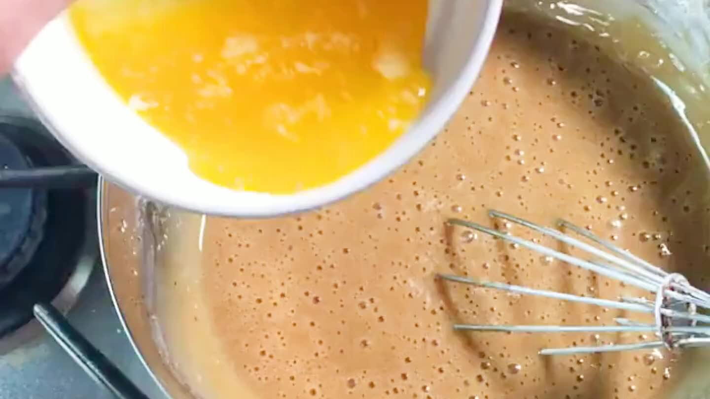 Whisk in the remaining butter.
