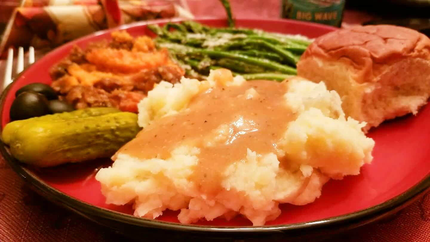 hatever you do with your gravy is none of my business. Except that you win. Congrats.