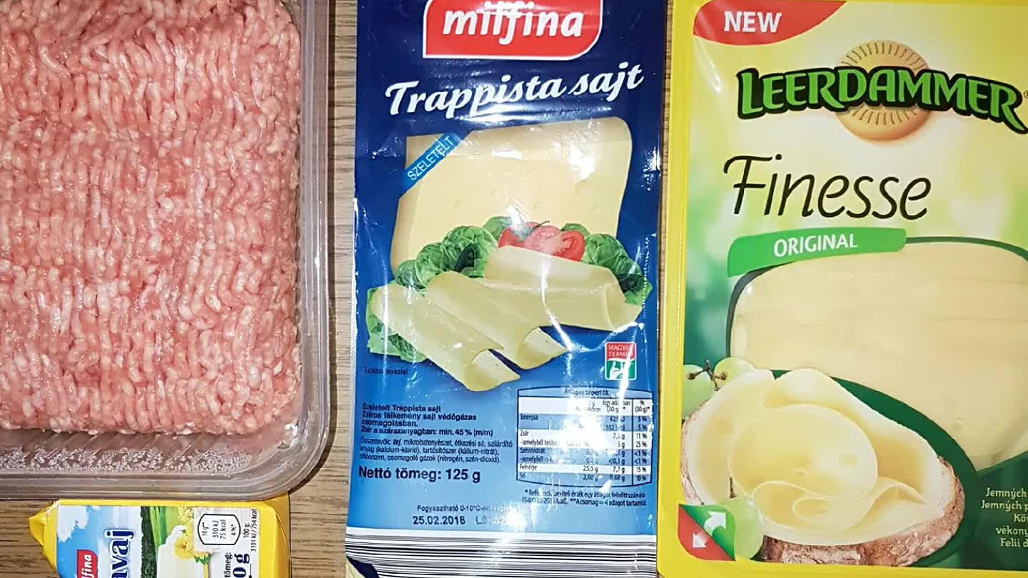 borka, bagel, mustár.