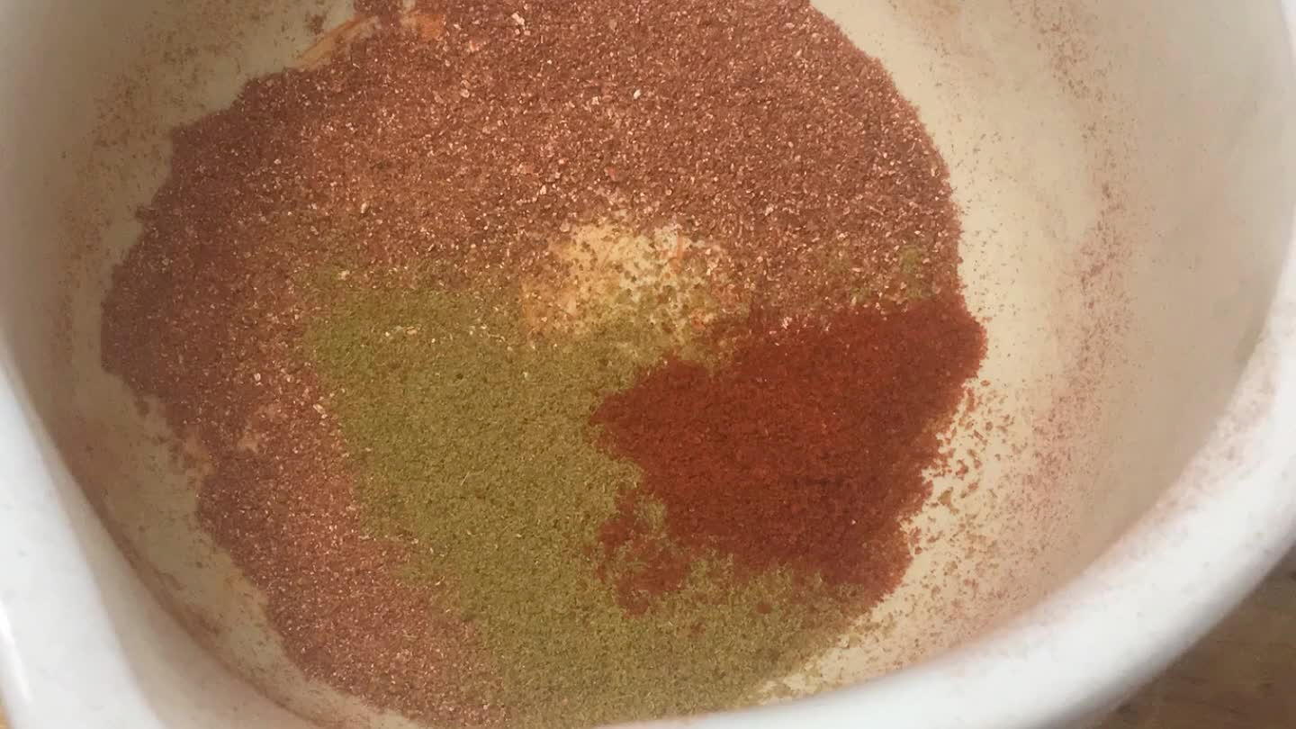 h when possible. Annato, cumin, and chili powder.
