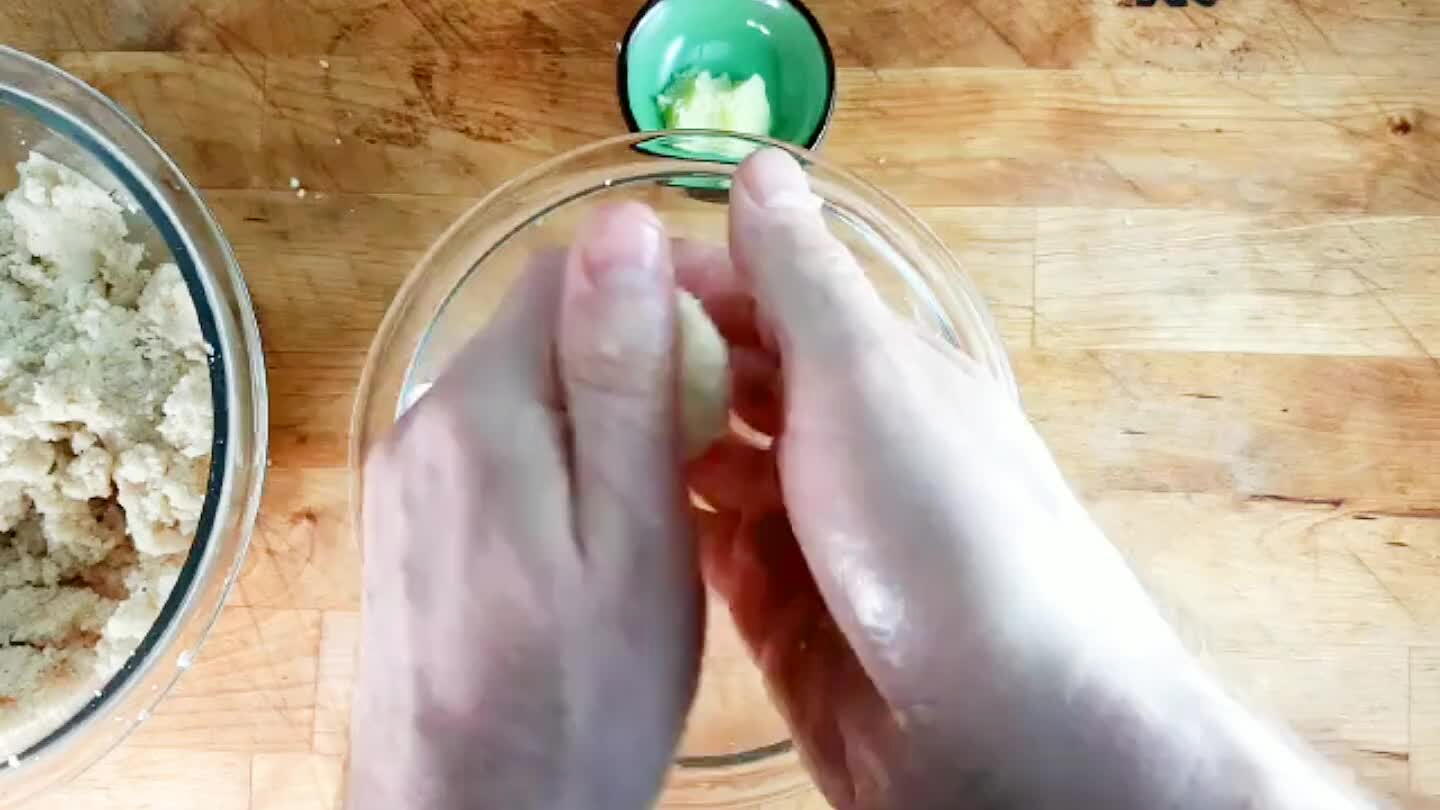Gently press each ball into a sphere.
