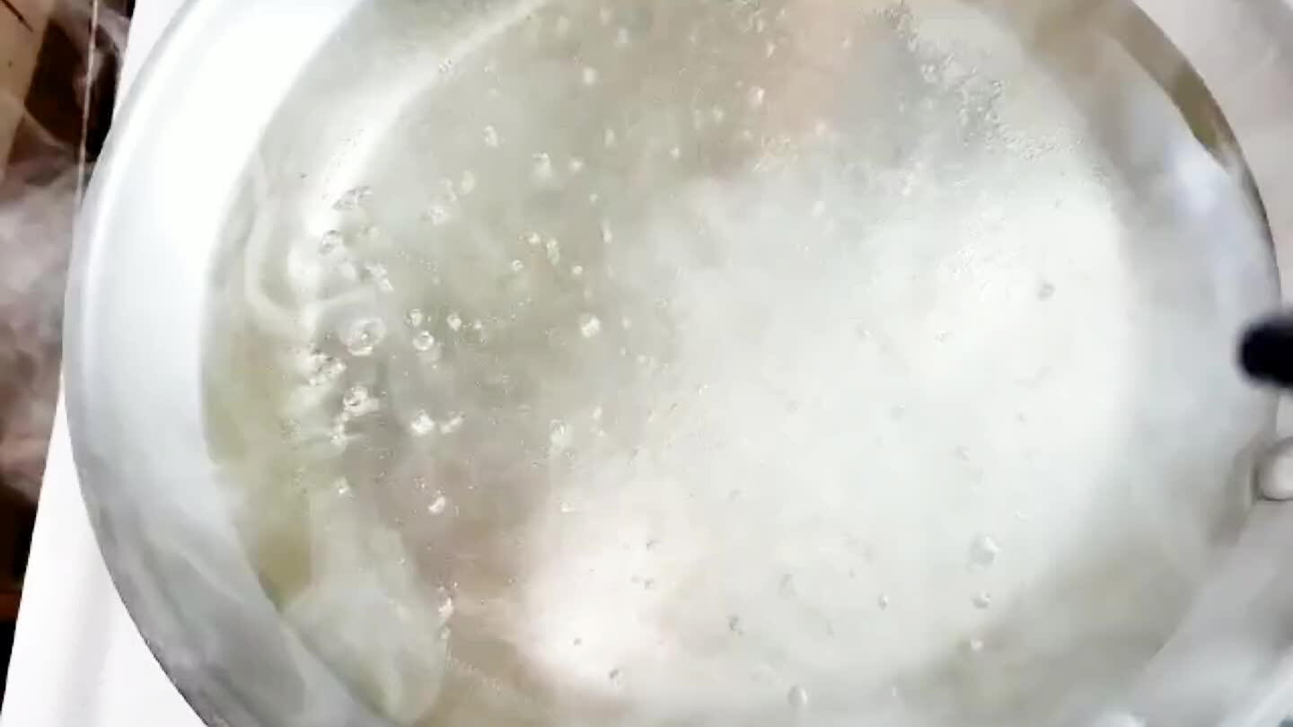 Bring the syrup to a boil. Reduce heat to simmer. Simmer for 2-3 minutes.