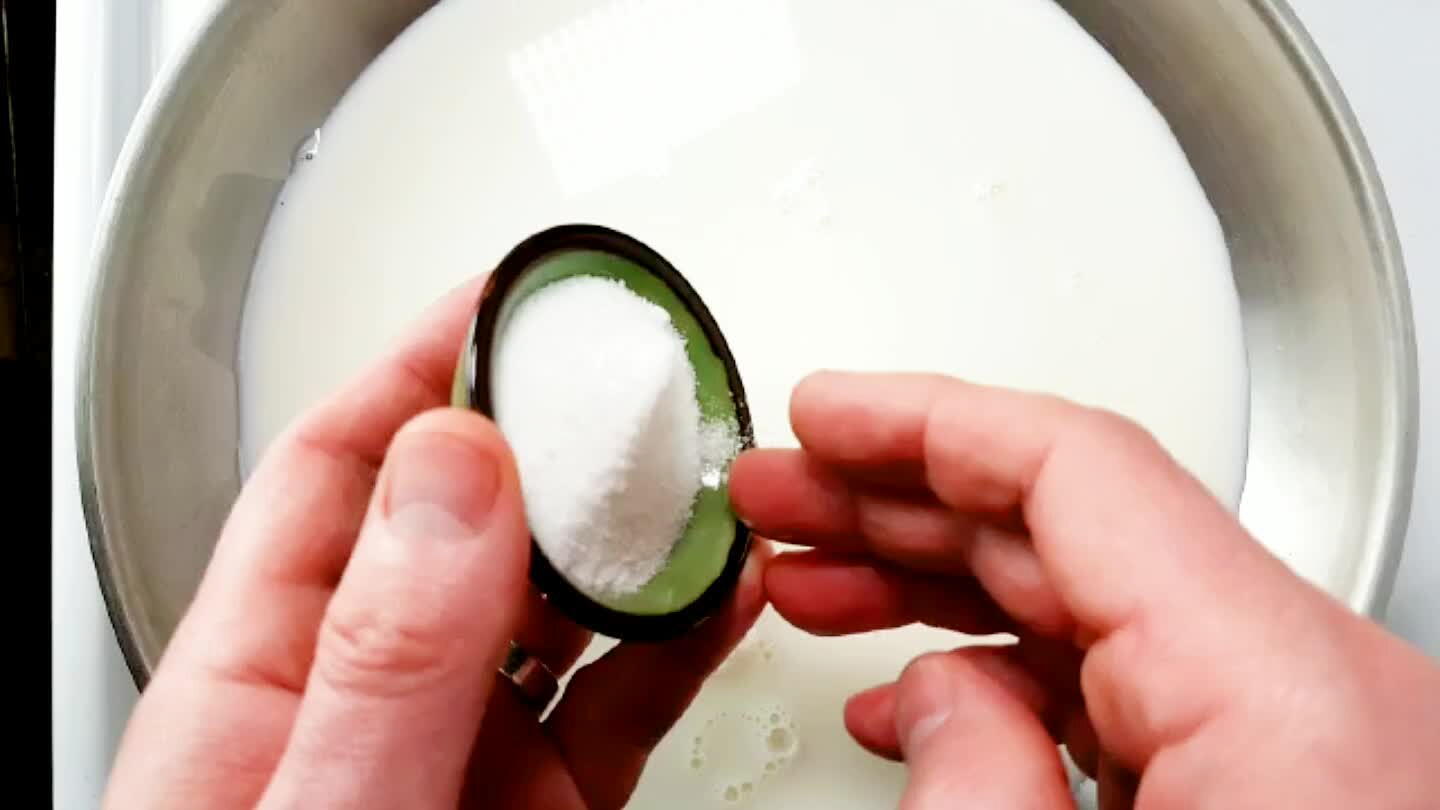 Add sugar.