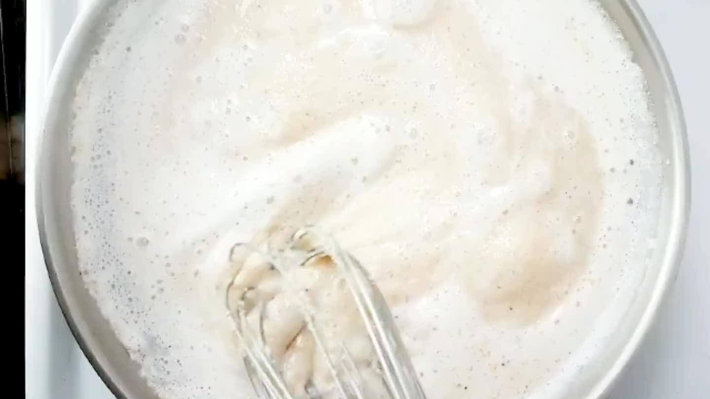 Keep whisking until the mixture begins to thicken.