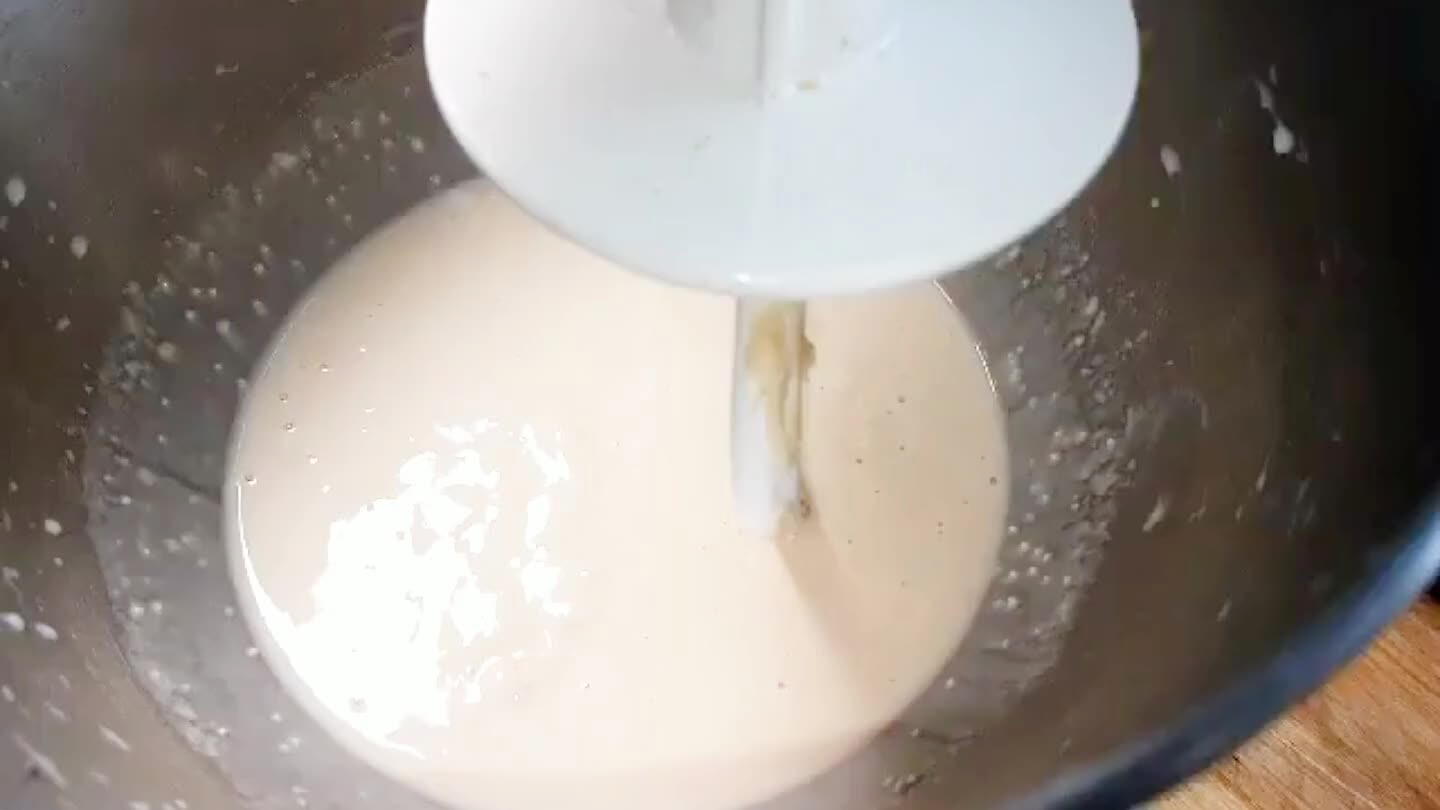 of sugar, 1 tsp of salt and 1 tbsp of melted butter