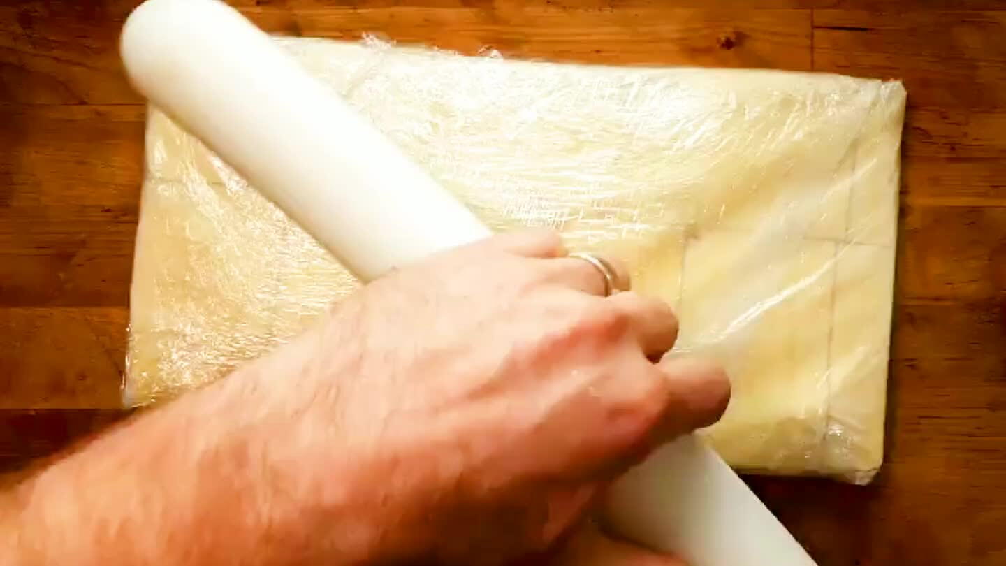 t any variations in thickness. Move the finished slab into the refrigerator to chill.