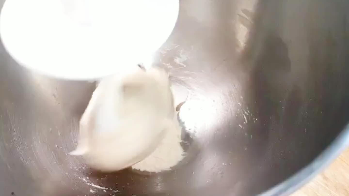 ump the mixer speed up a notch or two here. Incorporating the yeast can be done by hand if you prefer.