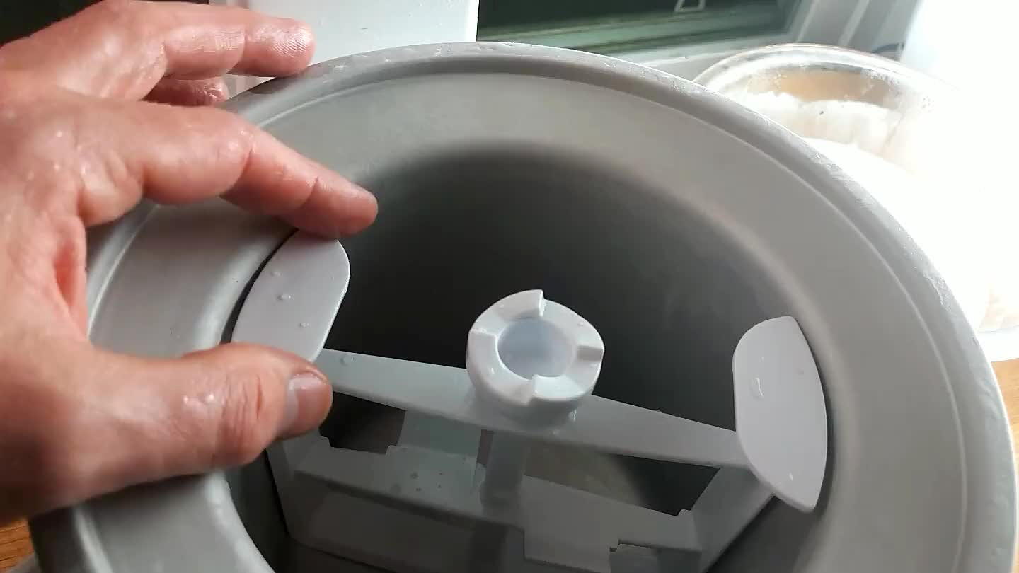compresses. The spring is designed to power the blade without breaking if it is frozen stiff.