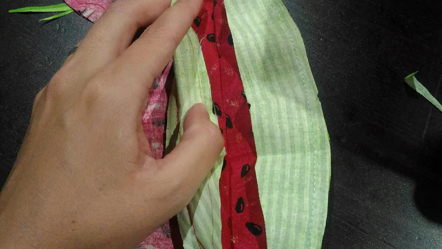 you have a pinking shears is better, if not, just make small cuts all around.
