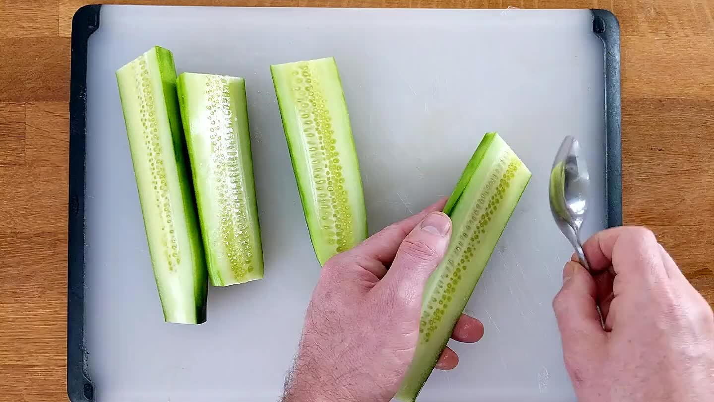 How to Dice Cucumber for a Salad Recipe | Ryan's Video | Craftlog