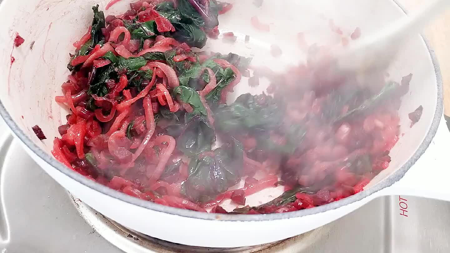 uently. As the greens become tender, season with a little salt and pepper. If you like, you can add a splash of vinegar or wine and reduce at the end of cooking.