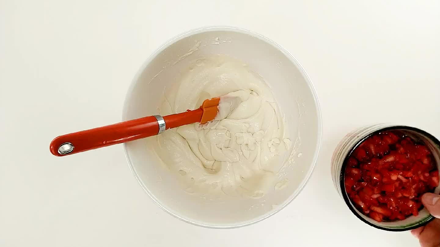 It looks great if you can manage to keep some swirls of white in the filling.