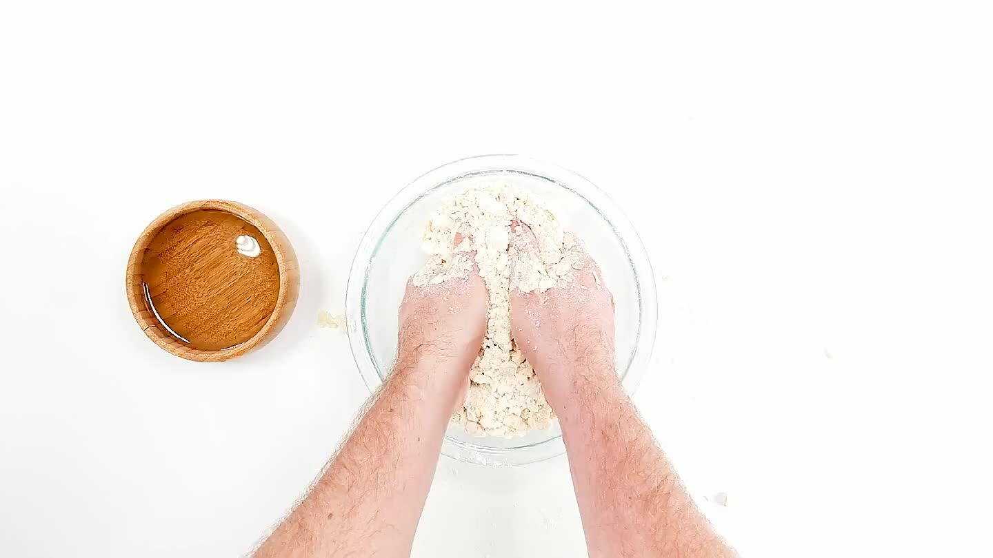 hould be able to squeeze the dough into a ball that crumbles easily.