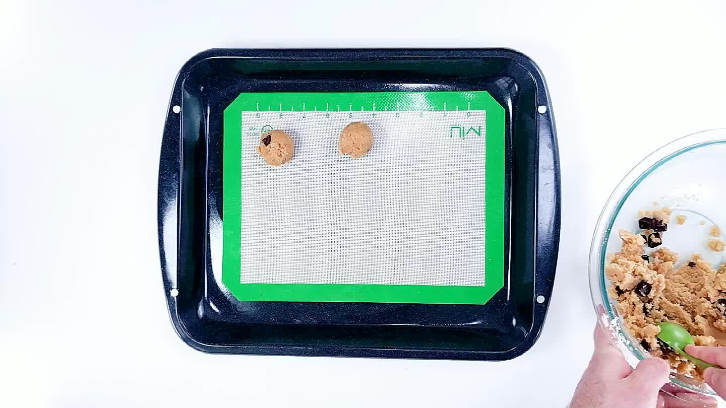 t them in a balled shape and was happy with the results. They won't spread much, but a thicker cookie leaves a softer interior with this dough.