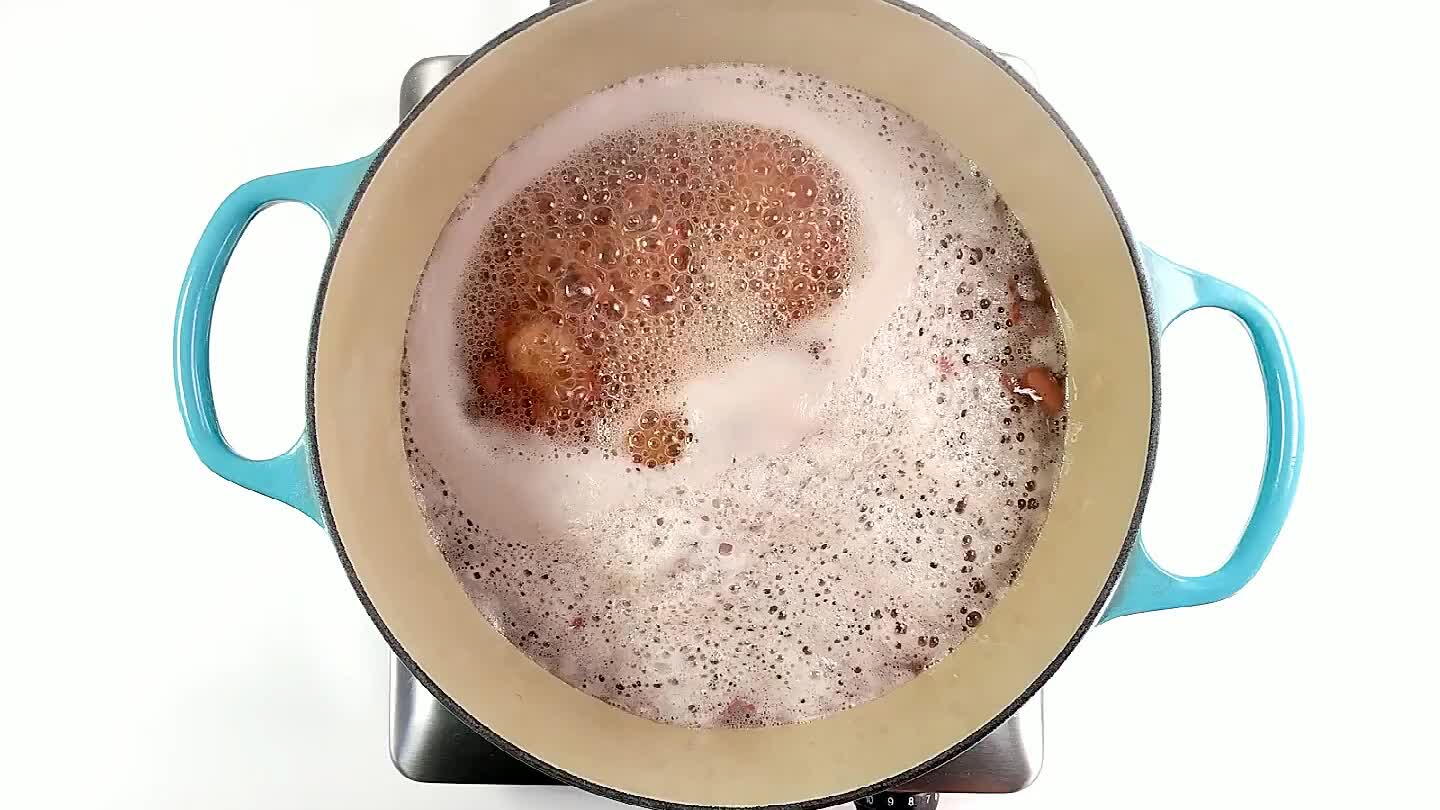 er until beans are tender. Add water as needed to keep the beans below the water. If the water level drops too far, you'll end up with some funky beans.