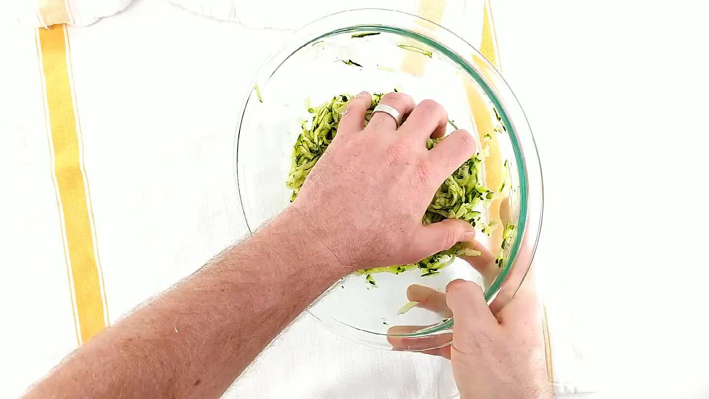d from the zucchini.
