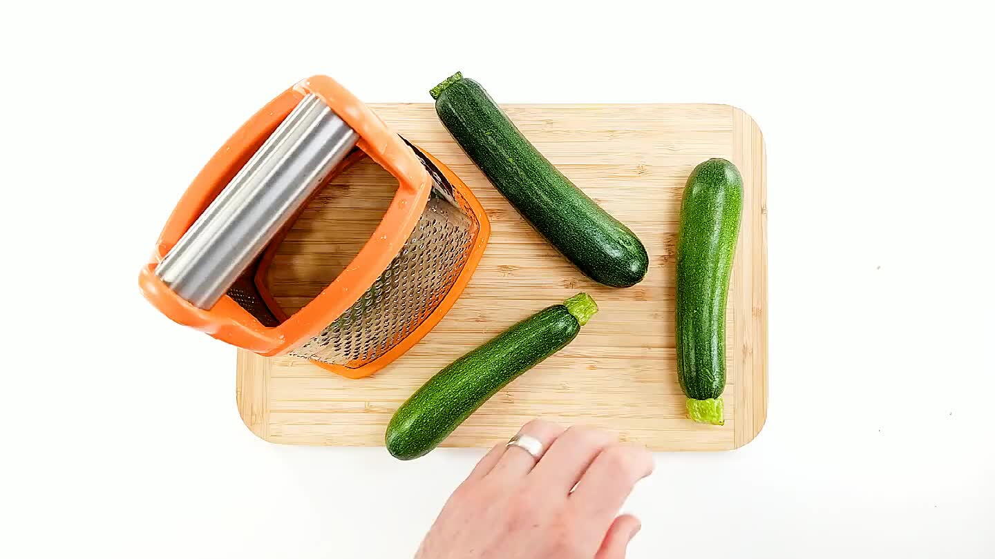 orks well. Toss zucchini with salt. Set aside for 10-15 minutes to give the salt some time to draw some of the moisture from the zucchini.