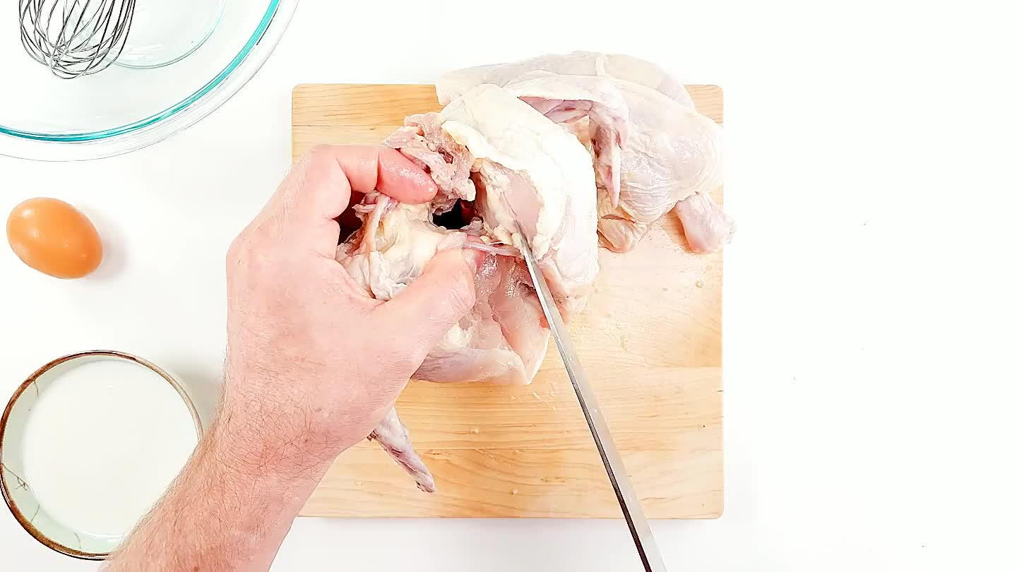 fingers around the bone and gently pull it out.