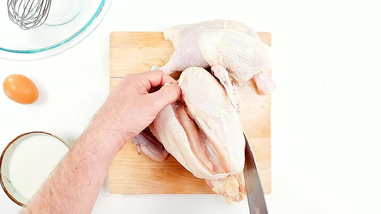 fingers around the bone and gently pull it out.