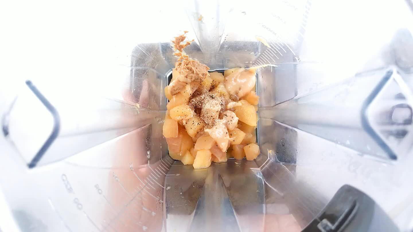 Blend on slow until creamy