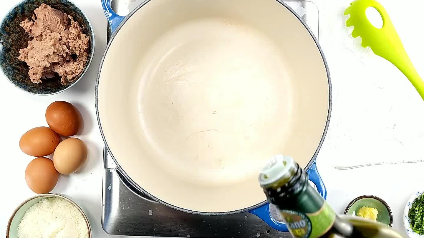 n that I used to cook the pasta after I rinsed it out and dried it.