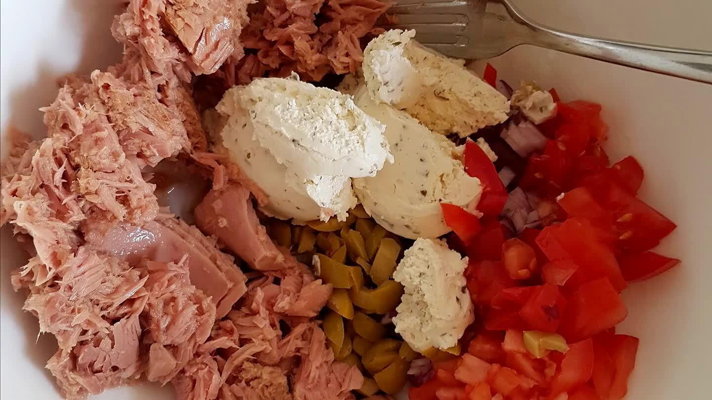 i erbij en meng het goed door elkaar.