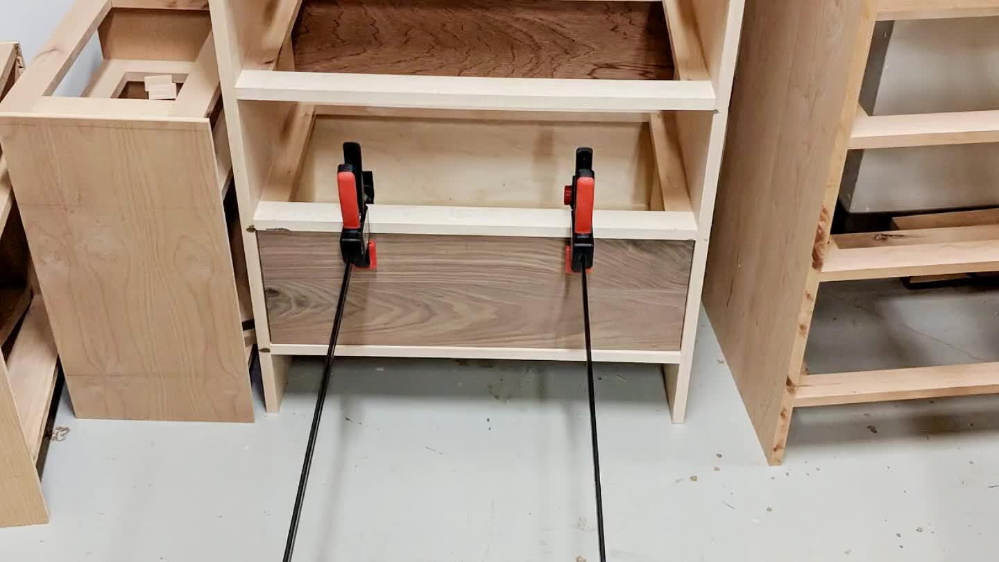 ake sure they had a 1/16 inch gap on all sides I used a penny on the bottom and two sides. Then I used some screws and wood glue to make sure that they won't pull apart.
