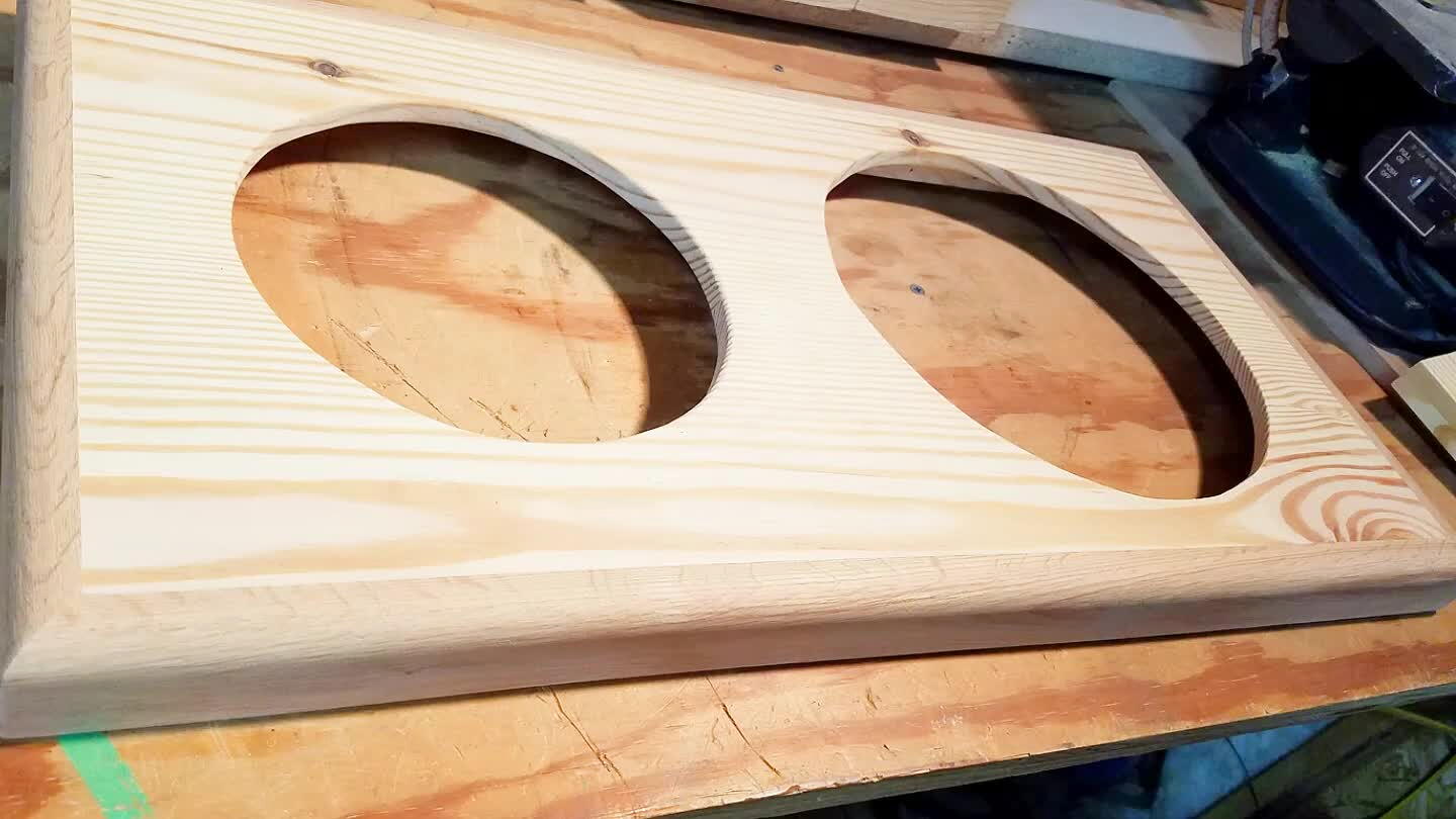 dded more scrap along the edge. Used my router to add a round-over on the edge and gave it a good sanding.