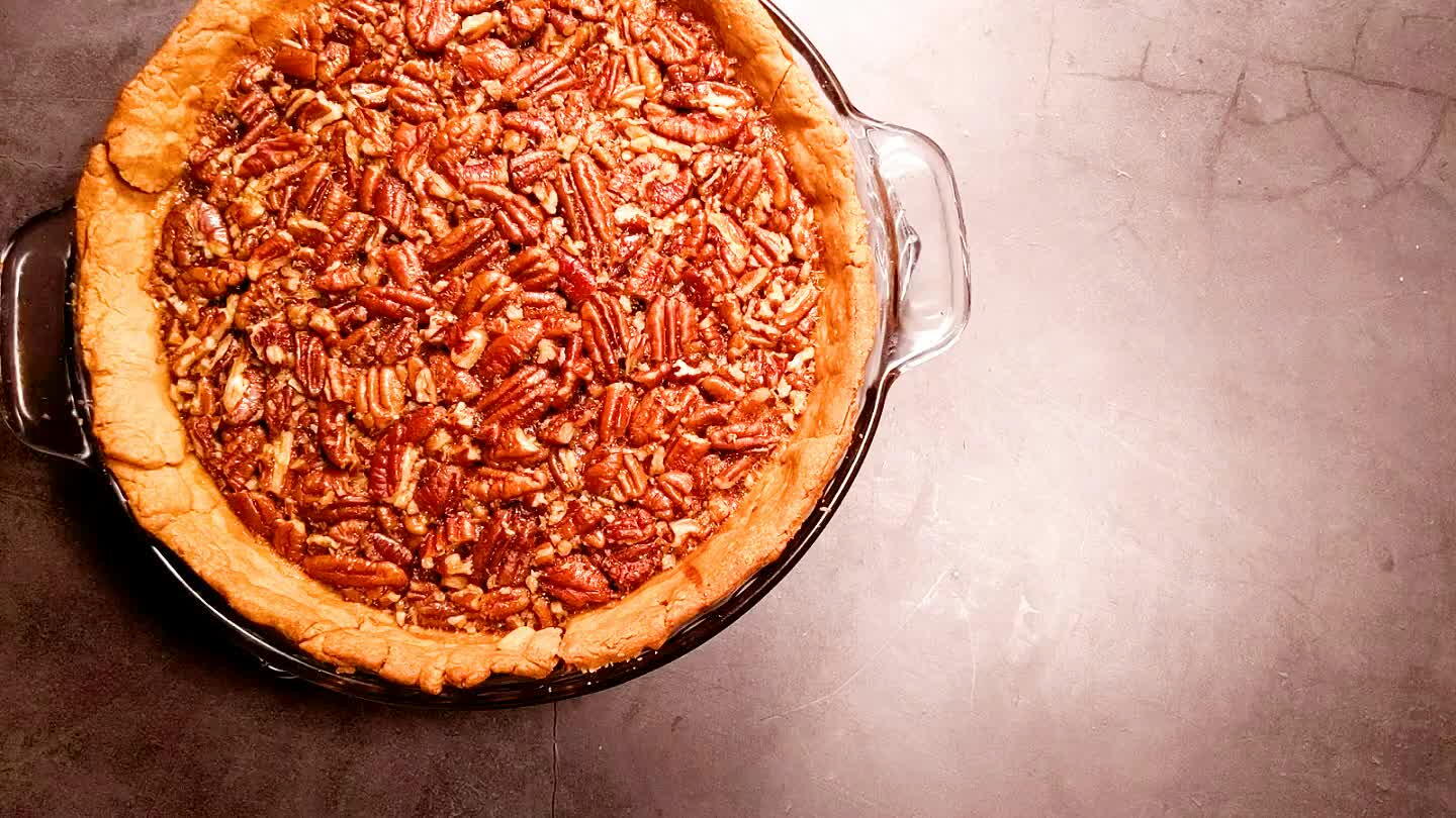 y. Make sure your oven temperature is accurate. Add an extra egg to the filling if you're using smaller eggs. Your pie is cooked when the nuts on top are exposed and sticky and the filling doesn't jiggle from shaking.