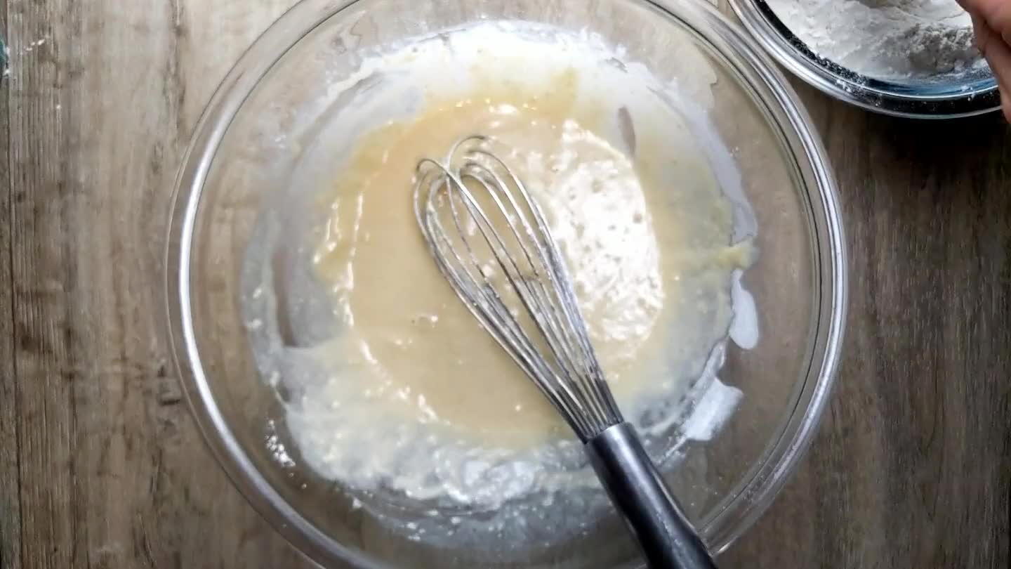 oking more like a dough. If you're using a whisk, clean it off and transition to mixing by hand as the dough gets too thick to whisk.