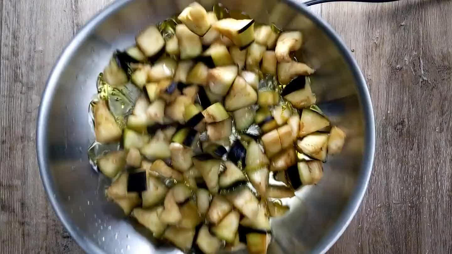 a bit as it cooks. Get your basil, garlic and chili flake ready.