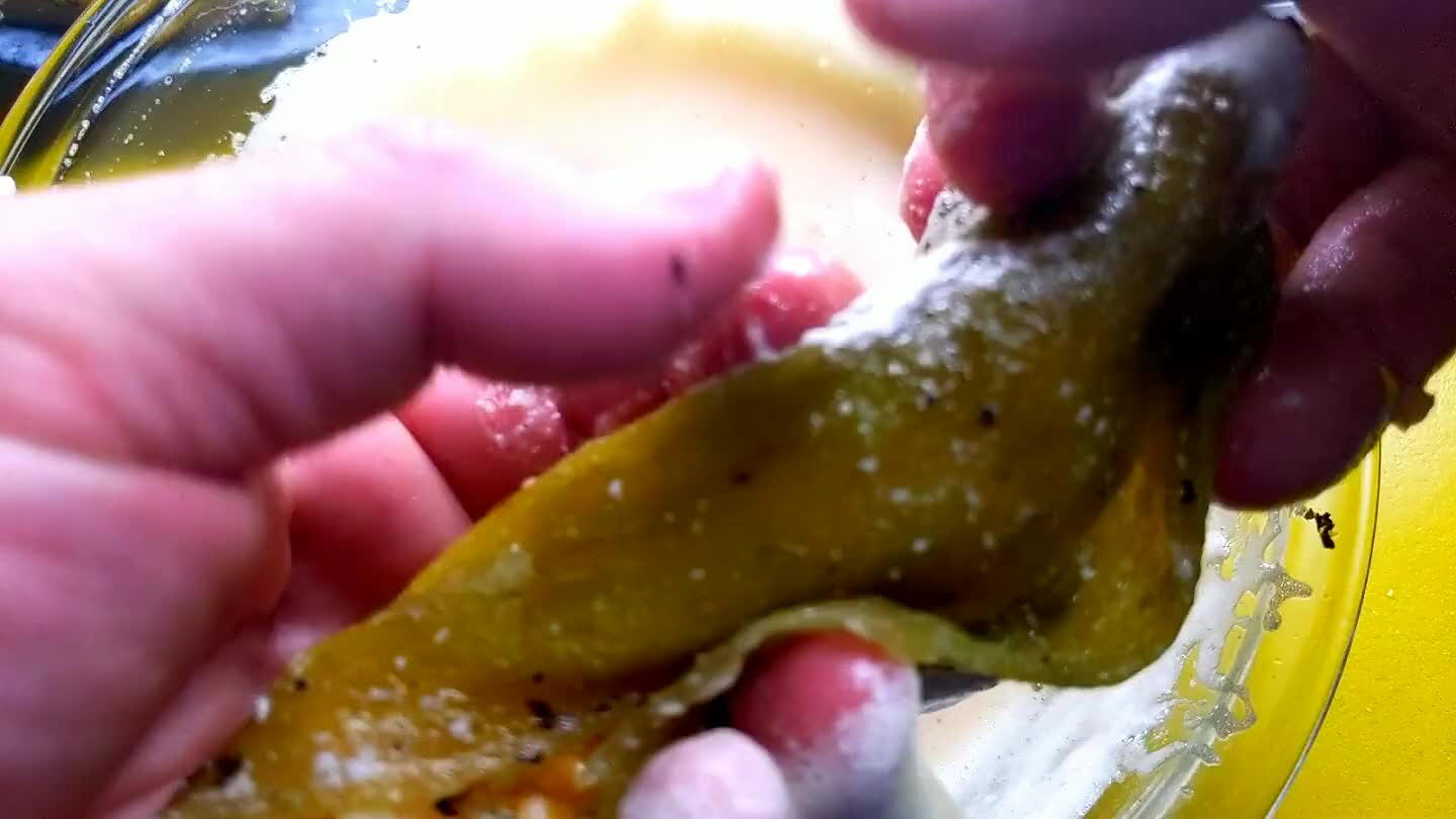 oil. When they're golden brown on the bottom, carefully flip them over to cook the opposite side.