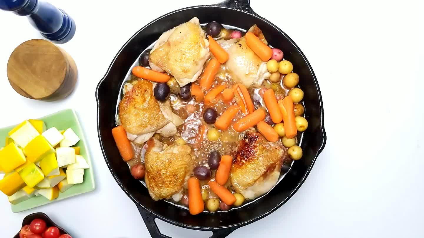 minutes), stirring occasionally. If you have a lid big enough for your skillet, you can cover the pan now if you like.