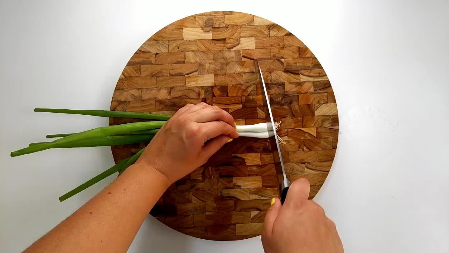 place and cut thin rounds.