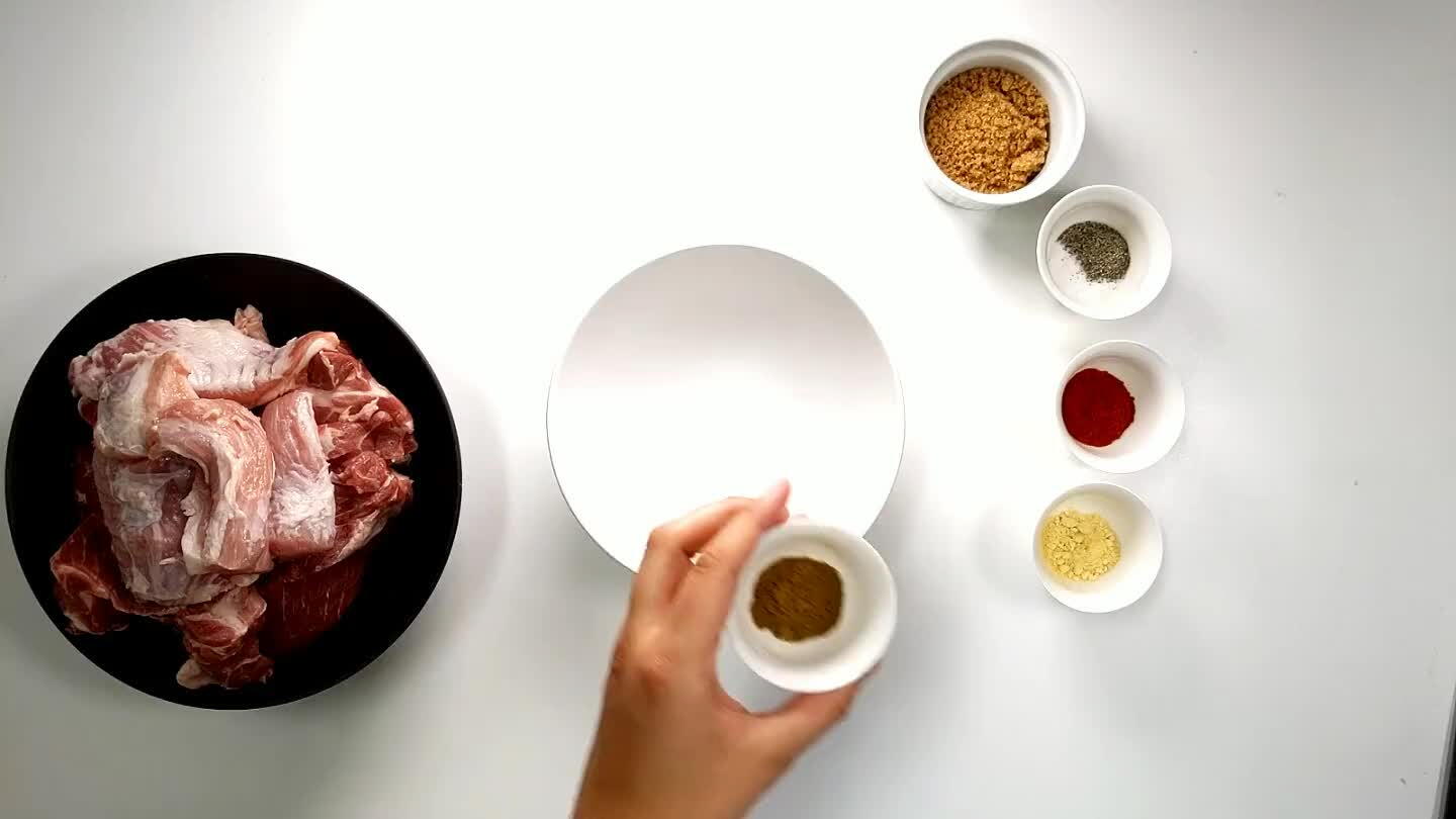 pepper, and 1 tablespoon brown sugar, in a small bowl.