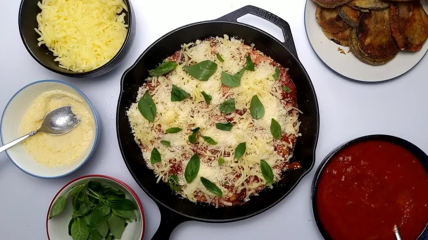 Reserve some basil to garnish after baking.