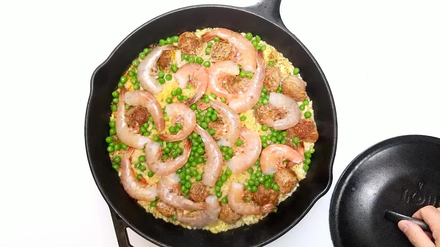 nd cook the frozen peas.