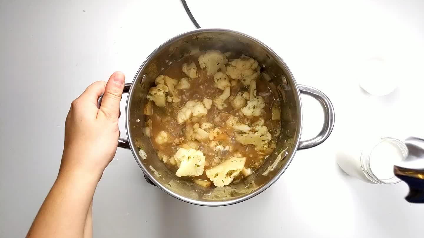 ooth. Warm up the soup until hot, and ready to eat!