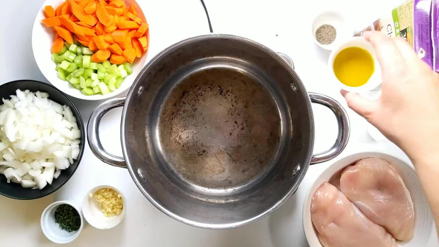 and celery to the pot.