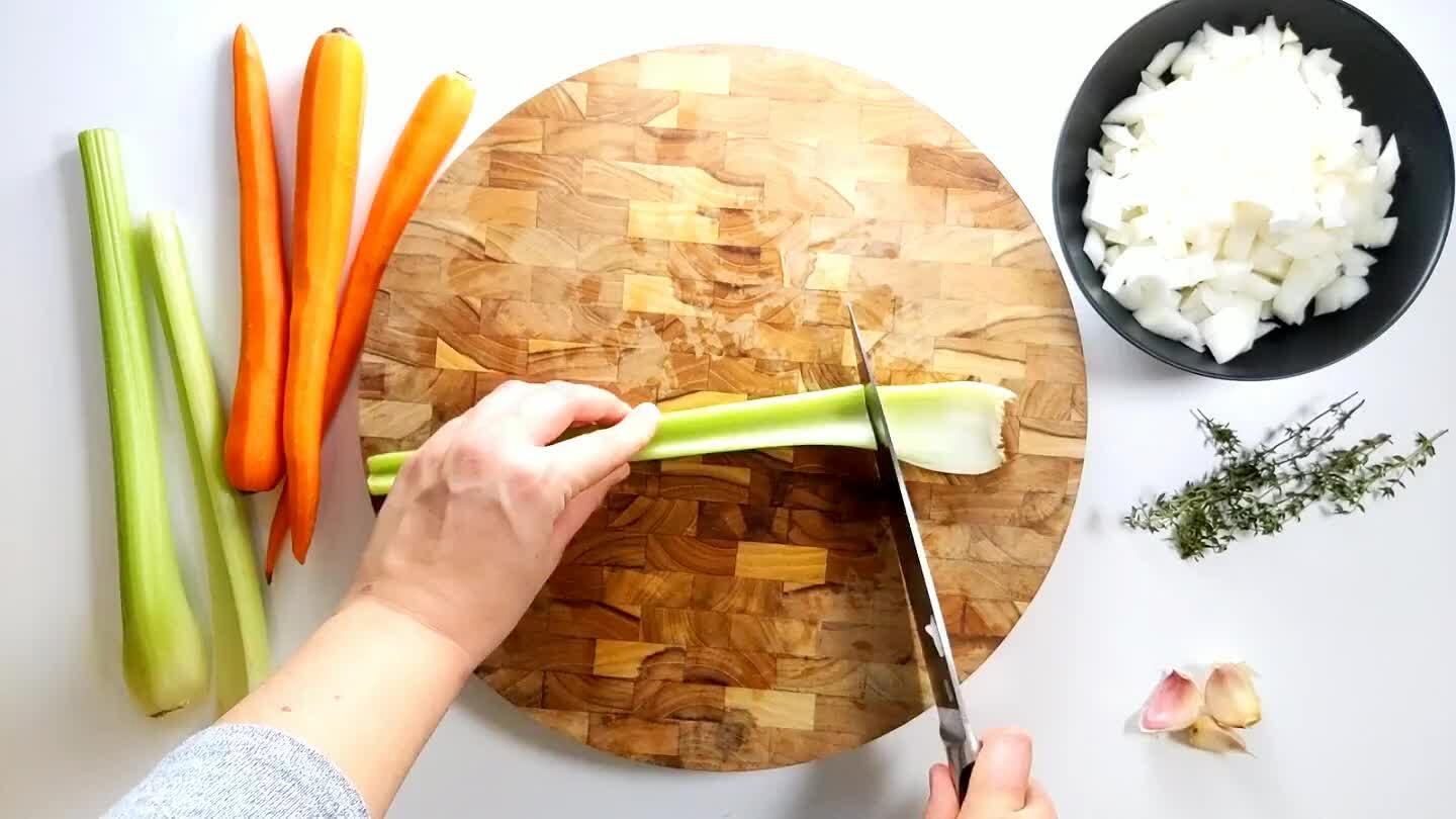 Chop to create small chunks.